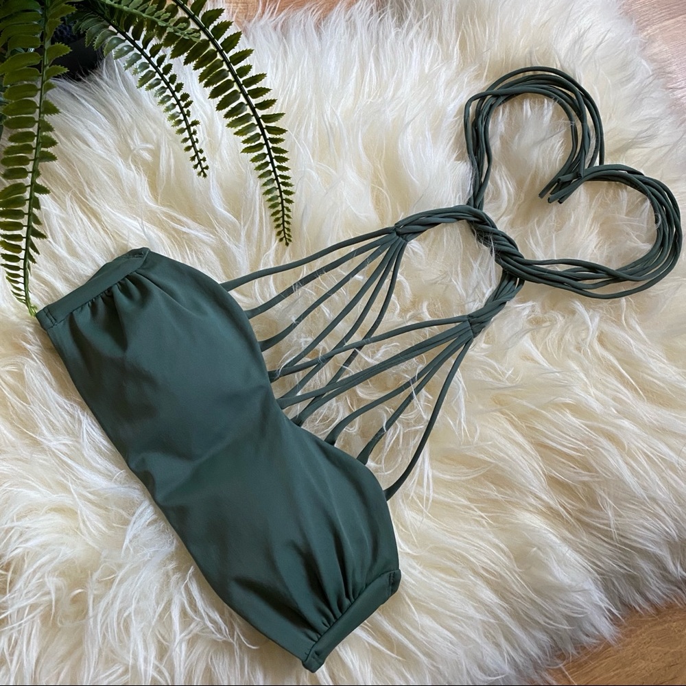 Strappy Bandeau Bikini Top